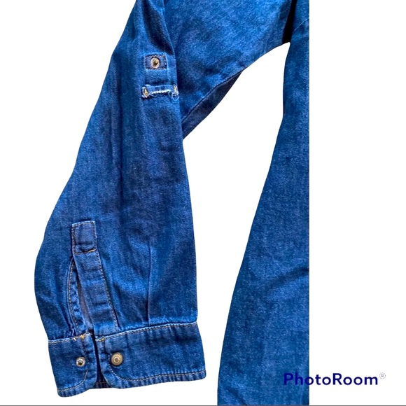 Women’s Denim Button-Up Shirt - Size 12 (Medium) - Picture 3 of 7